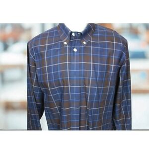 BROOKS BROTHERS Regent Men's Shirt Crisp Colorful Plaid Non-Iron Cotton 2XL